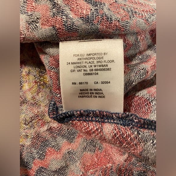 Anthropologie Postmark Ciutadella Embroidered Floral Top - Picture 11 of 15